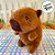 Capivara de Pelúcia Marrom - 20cm - 1 unidade - Rizzo - Imagem 1