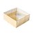 Caixa Ovo de Colher - Meio Ovo de 50g a 80g  - 10cm x 10cm x 4cm - Ouro - 5unidades - Assk - Páscoa Rizzo Embalagens - Imagem 1