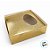 Caixa para Meio Ovo 50g - 10x10x4cm - Ouro Texturizado - 5 unidades - ASSK - Rizzo - Imagem 3