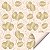 Folha para Ovos de Páscoa Double Face Ovos de Ouro Marfim 69x89cm - 05 unidades - Cromus Páscoa - Rizzo Embalagens - Imagem 1