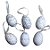 Ovo Decorativo de Páscoa para Pendurar - 5,5cm - 6 unidades - Rizzo - Imagem 5
