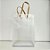 Sacola Transparente Fosca PVC com Alça Kraft - 30x20x12cm  - 10 unidades - Rizzo - Imagem 1