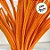 Haste de Chenille Laranja - 30cm - 100 unidades - Rizzo - Imagem 2