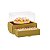Caixa Meio Ovo de Colher 250g com Gaveta para 12 Bombons Ouro - Cromus Páscoa - Rizzo Embalagens - Imagem 1