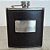 Cantil Inox com Couro Escuro de Bolso para Whisky - 175ml - 1 unidade - Rizzo - Imagem 1