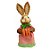 Decoração de Páscoa Coelha de Palha Xadrez Rosa com Três Cenouras - 34cm - 1 unidade - Rizzo - Imagem 4