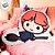 Almofada Rony Weasley e Vassoura - 38cm - Harry Potter - 1 unidade - Rizzo - Imagem 1