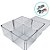Caixa Acrilica Transparente Quadrada com Divisórias - 7x7cm - 10 unidades - Rizzo - Imagem 2