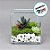 Pote De Vidro Quadrado - 12x12cm - 1L - 1 unidade - Rizzo - Imagem 1