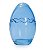 Ovo de Vidro Azul P - 9cm x 6cm - Cromus Páscoa - Rizzo Embalagens - Imagem 1
