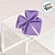 Lacinho de Fita de Cetim Lilas 22mm - 5cm - Cor 245 - 12 unidades - Progresso - Rizzo - Imagem 1