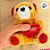Urso de Pelúcia Com Coração Vermelho - Marrom - 15cm - 1 unidade - Rizzo - Imagem 3