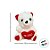 Urso de Pelúcia Com Coração Vermelho - Branco - 15cm - 1 unidade - Rizzo - Imagem 6