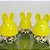 Potinho De Páscoa Com Orelha De Coelho - Amarelo - 9x5,5cm - 12 unidades - Rizzo - Imagem 1