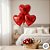 Balão de Festa Metalizado 24"60cm - Coração Vermelho - 1 unidade - Rizzo - Imagem 4
