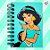 Caderninho de Anotações - Jasmine - 50 Folhas - 7x10cm - 1 unidade - Disney Original - Rizzo - Imagem 1