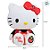 Boneca Frutinhas Hello Kitty de Vinil - Morango - 11cm - 1 unidade - Rizzo - Imagem 3
