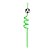 Canudo Espiral Rigido Verde - Bola De Futebol - 27cm - 4 unidades - Rizzo - Imagem 5
