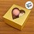 Caixa Para Doce Com Visor De Coração - 7x7x3cm - Ouro Texturizado - 10 unidades - Assk - Rizzo - Imagem 1