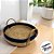 Bandeja Decorativa Paracanas Azul Grande - Alça de Couro - 35x35x9cm - 1 unidade - Rizzo - Imagem 6