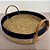 Bandeja Decorativa Paracanas Azul Pequena - Alça de Couro - 31x31x8,5cm - 1 unidade - Rizzo - Imagem 1
