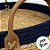 Bandeja Decorativa Paracanas Azul Pequena - Alça de Couro - 31x31x8,5cm - 1 unidade - Rizzo - Imagem 2