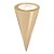 Kit Cone Metalizado Com Etiqueta - Creme - 10x15cm - 50 unidades - Cromus - Rizzo - Imagem 4