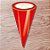 Kit Cone Metalizado Com Etiqueta - Vermelho - 10x15cm - 50 unidades - Cromus - Rizzo - Imagem 1