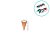 Kit Cone Com Etiqueta - Love Vermelho - 10x15cm - 50 unidades - Cromus - Rizzo - Imagem 3