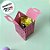 Caixa Sacolinha S0 (7,5x5x5cm) Rosa Com Bolinhas Marrom - 10 unidades - Rizzo - Imagem 6