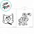 Kit Mini Stencils Cebolinha - 7,5x9,5cm - 4 unidades - BlueStar - Rizzo - Imagem 3