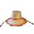 Chapéu de Palha De Renda Com Trança Loira - Laranja - 34cm - 1 unidade - Rizzo - Imagem 5