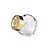 Mini Pote de Vidro Baleiro 45ml com Tampa Dourada - 45ml - 01 unidade - Rizzo - Imagem 2