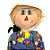 Enfeite Decorativo - Boneco Espantalho Gigante - 1 Metro - 1 unidade - Rizzo - Imagem 3