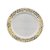 Prato Refeição Vazado Dourado - 6 un - 26 cm - Silver Festas - Imagem 1