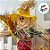 Enfeite Decorativo De Festa Junina Com Base Espantalho Com Cesta e Vassoura - Amarelo - 1 unidade - Rizzo - Imagem 2