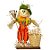 Enfeite Decorativo De Festa Junina Com Base Espantalho Com Cesta e Rastelo - Verde - 1 unidade - Rizzo - Imagem 3