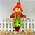 Enfeite Decorativo De Festa Junina Espantalho Com Base - Laranja - 60cm - 1 unidade - Rizzo - Imagem 1