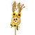 Espeto para Jardim Cabeça De Espantalha de Festa Junina - 42,5cm - 1 unidade - Rizzo - Imagem 3