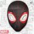 Máscara de EVA - Homem Aranha Preto e Vermelho - Vingadores - 1 unidade - Disney Original - Rizzo - Imagem 1