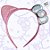 Tiara Hello Kitty com Laço e Orelha - Prata - 1 unidade - Rizzo - Imagem 1
