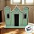 Igreja em MDF De Festa Junina - Verde Pastel - 21x20cm - 1 unidade - Rizzo - Imagem 1