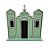 Igreja em MDF De Festa Junina - Verde Pastel - 21x20cm - 1 unidade - Rizzo - Imagem 3