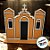 Igreja em MDF De Festa Junina - Laranja - 21x20cm - 1 unidade - Rizzo - Imagem 1