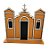 Igreja em MDF De Festa Junina - Laranja - 21x20cm - 1 unidade - Rizzo - Imagem 3