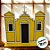 Igreja em MDF De Festa Junina - Amarelo - 21x20cm - 1 unidade - Rizzo - Imagem 1