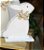 Coelho Sentado P Branco em Madeira com Laço - 1 Unidade - Rizzo Embalagens - Imagem 1