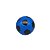 Brinquedo Mini Bola De Futebol de Espuma - Azul - 5cm - 1 unidade - Rizzo - Imagem 1