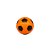 Brinquedo Mini Bola De Futebol de Espuma - Laranja - 5cm - 1 unidade - Rizzo - Imagem 1