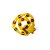 Brinquedo Cobra Maluca - Amarelo - 45cm - 1 unidade - Rizzo - Imagem 1